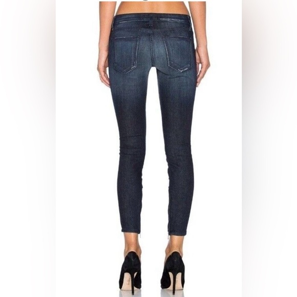 Current/Elliott Jeans Silverlake Zip Skinny Jeans in Sargent Destroy size 26 - Picture 2 of 13